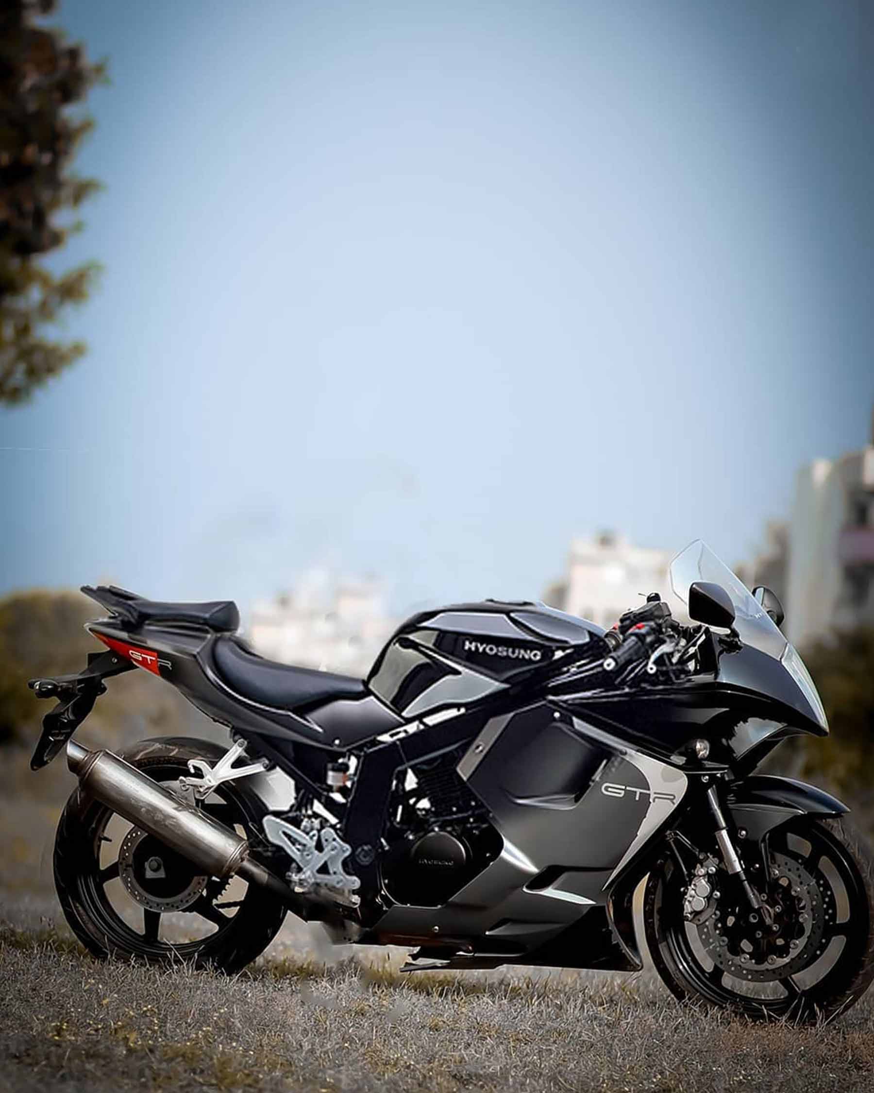 Hyosung GTR Bike CB Background Free Stock