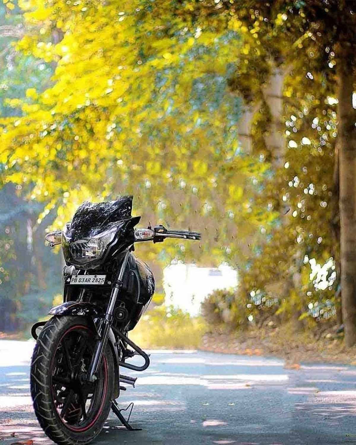 Black Apache Bike Background Free Stock Photo