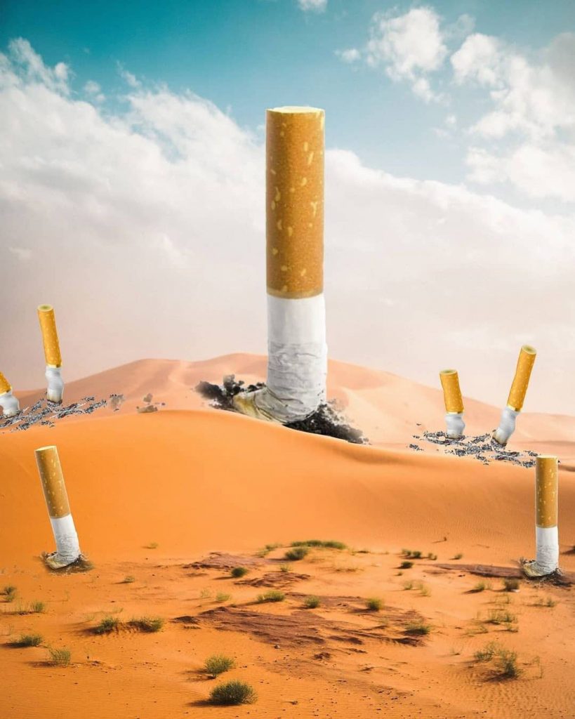 The Big Cigarette PicsArt Background Free Stock Image