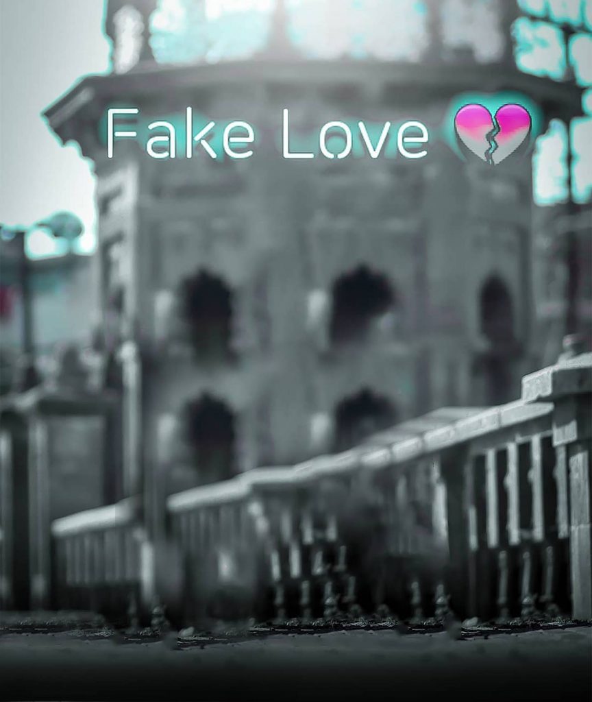 Fake Love Blur Cb Background Free Stock Image