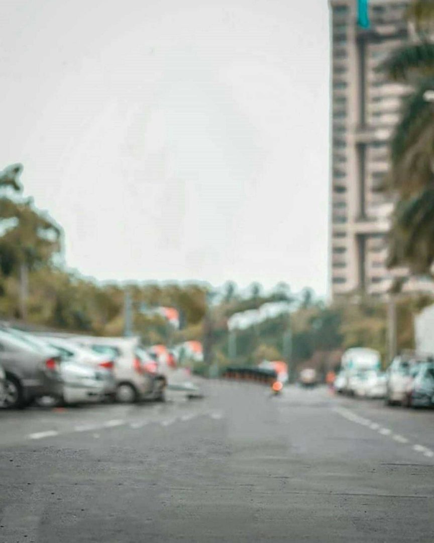 Blurred Parking Road Snapseed Background Free Stock Image