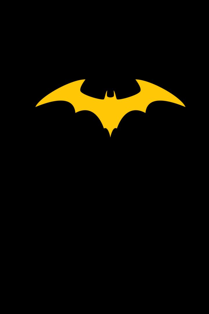 Batman Icon Yellow iPhone Wallpaper 4K HD