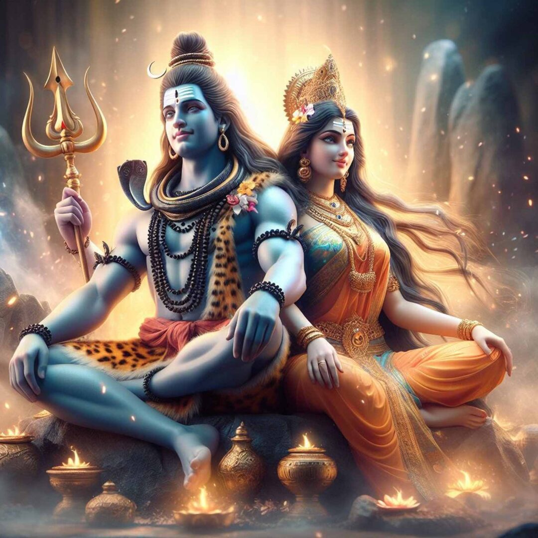 Images of Lord Shiva and Parvati Full HD Photo