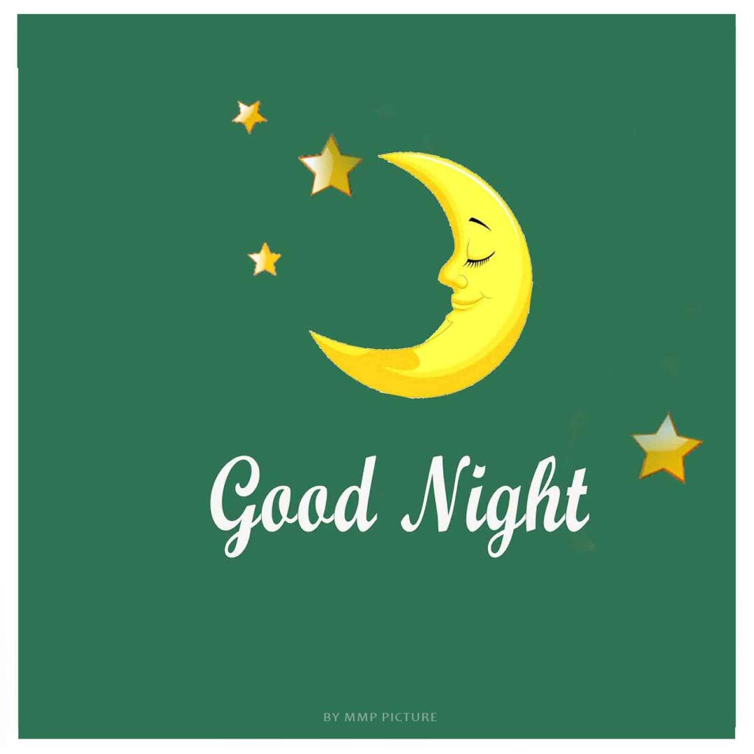 Cutest Good Night Images Sleeping Moon