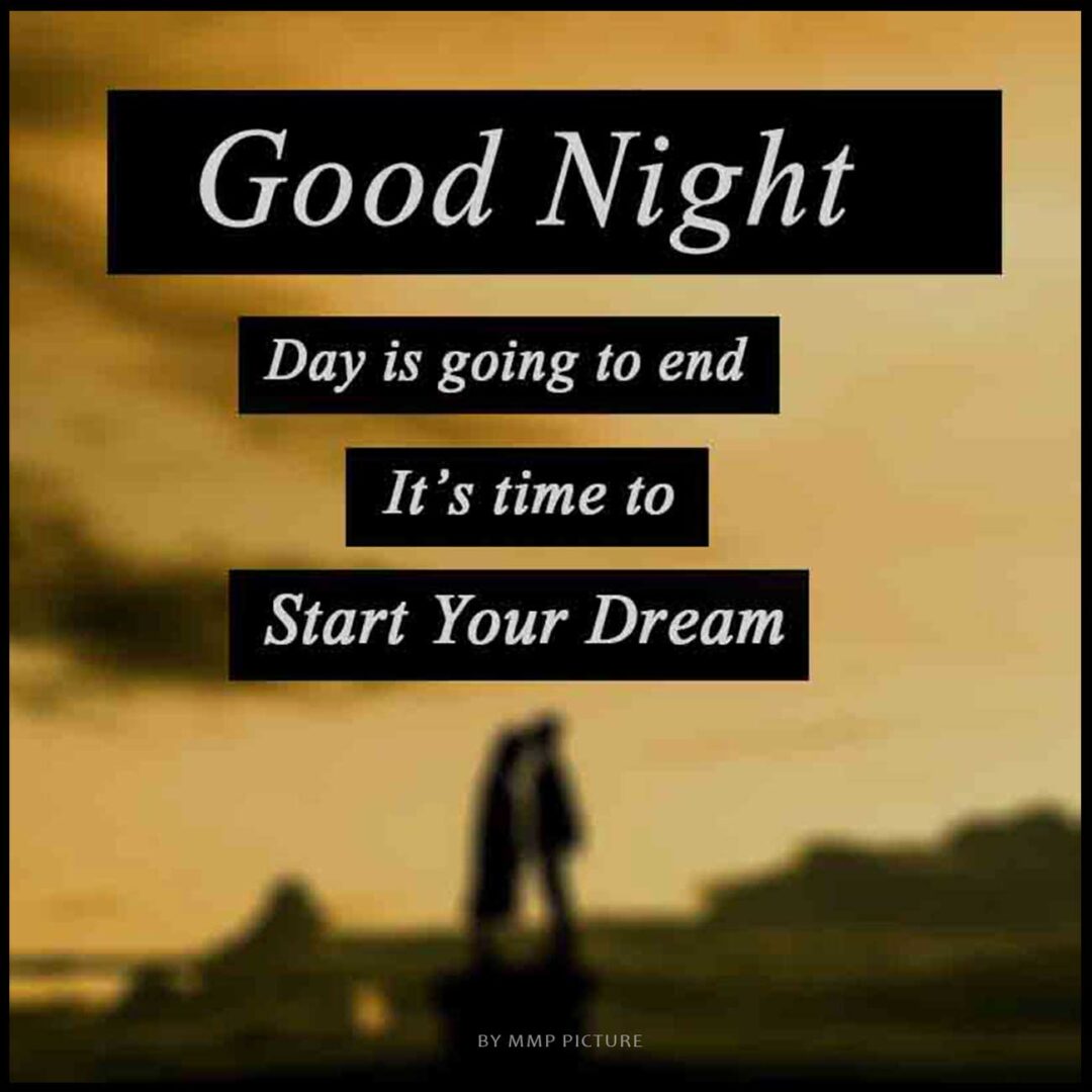 The day is Going To End Good Night Image For WhatsApp